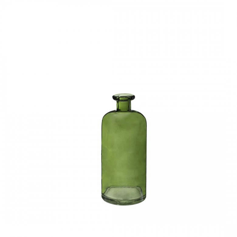 VASE - Jar bouteille  vert olive H20