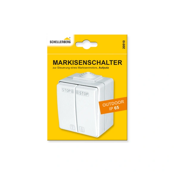 Markisenschalter, weiß, Kunststoff