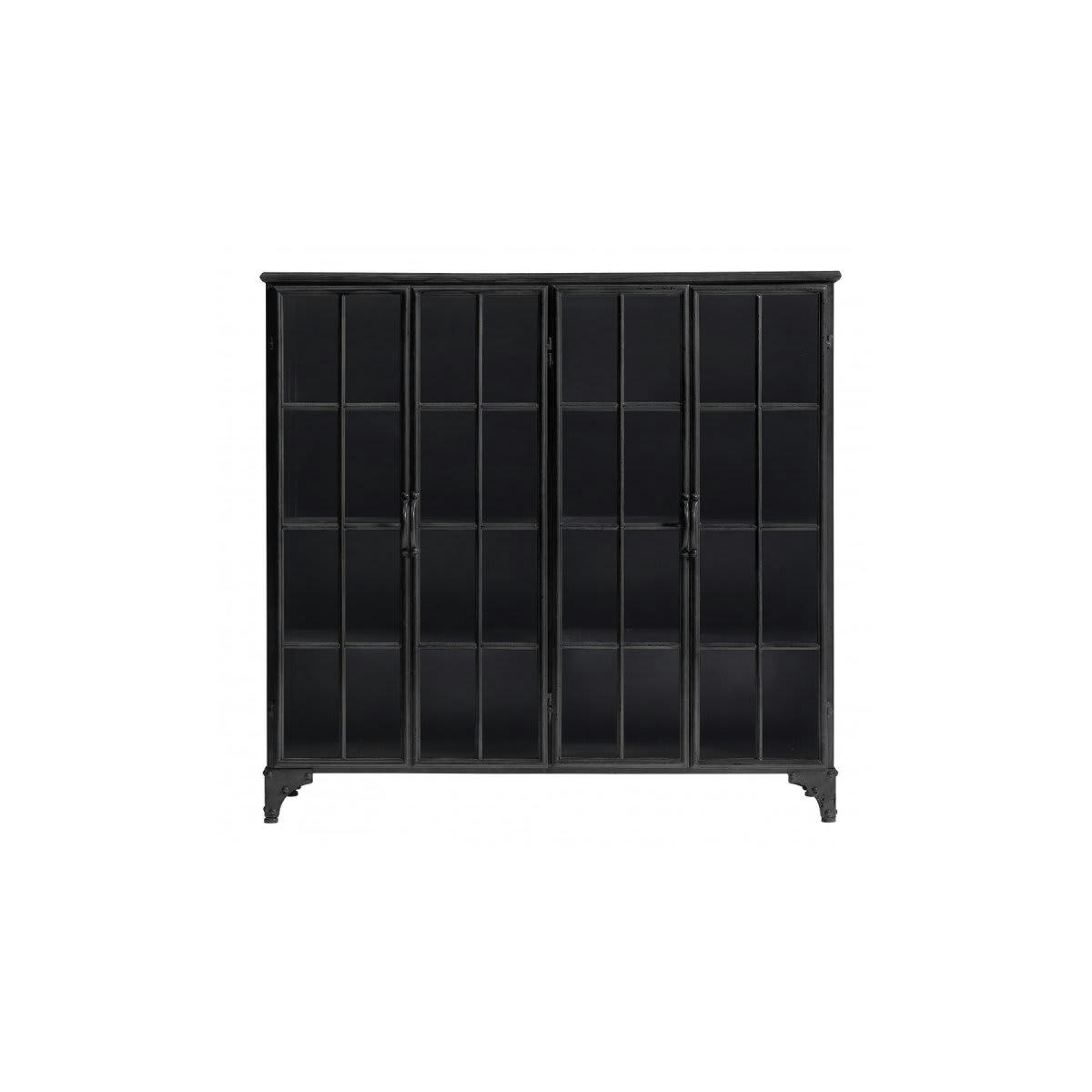 AMANDINE - Grand buffet haut 4 portes métal - Nordal