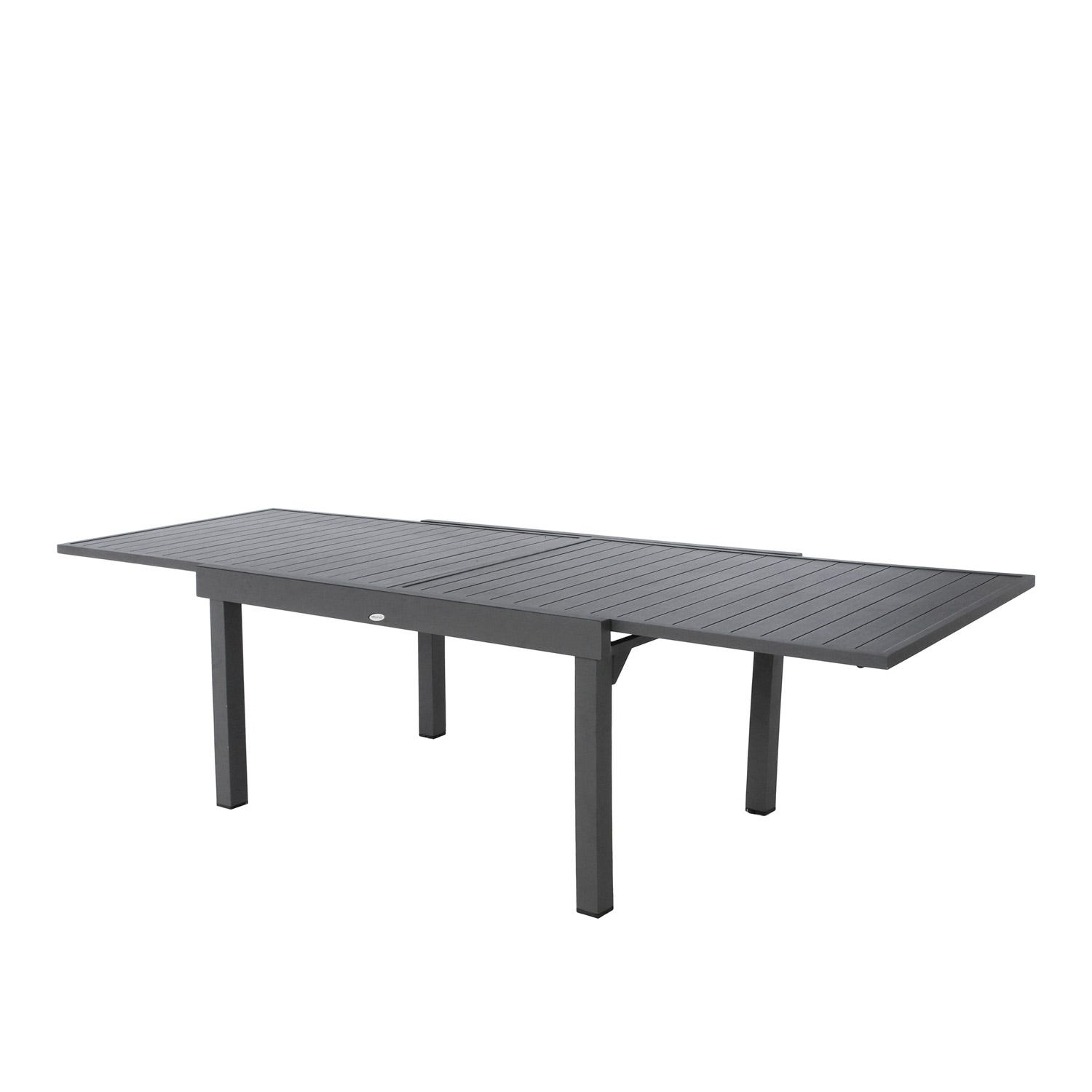 Tavolo estensibile in alluminio, da 135/270x90x75 cm
