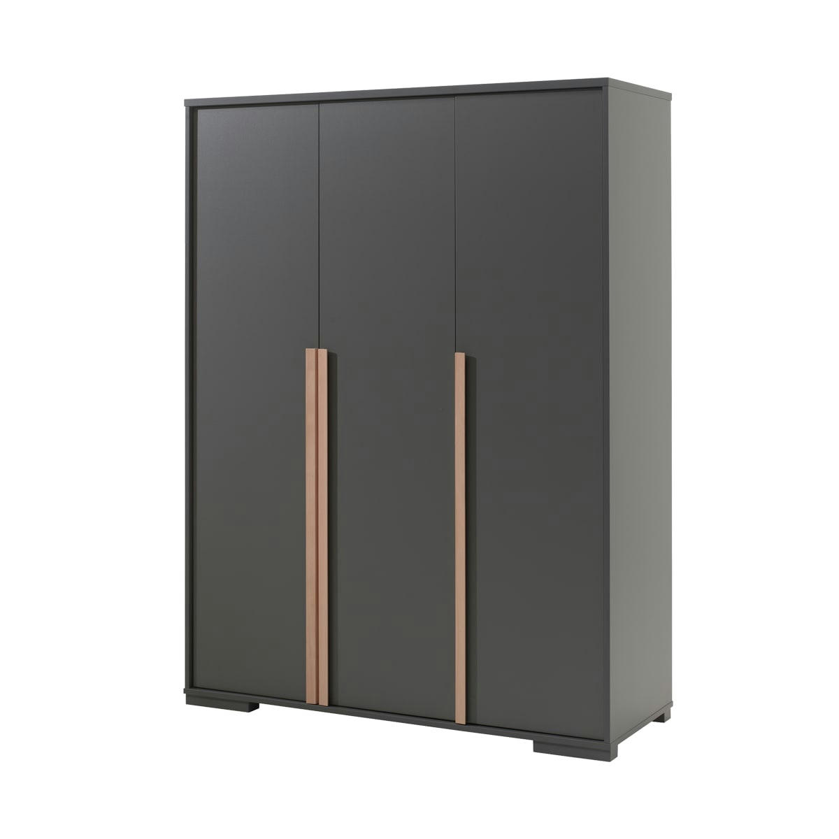 LONDON - Armoire 3 portes anthracite