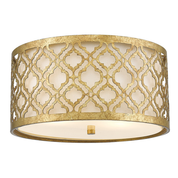 Plafonzłoty okrągły 40,6cm Arabella 2xE27x60W IP20 Gilded Nola