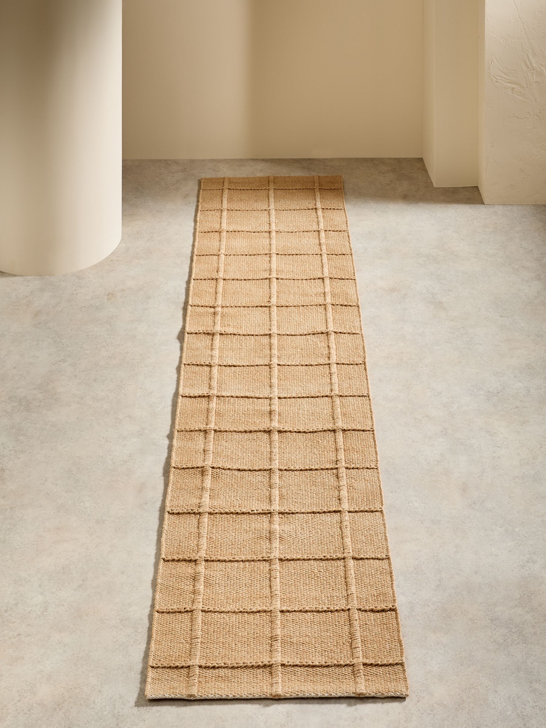 Lennon Woven Jute Runner in Natural