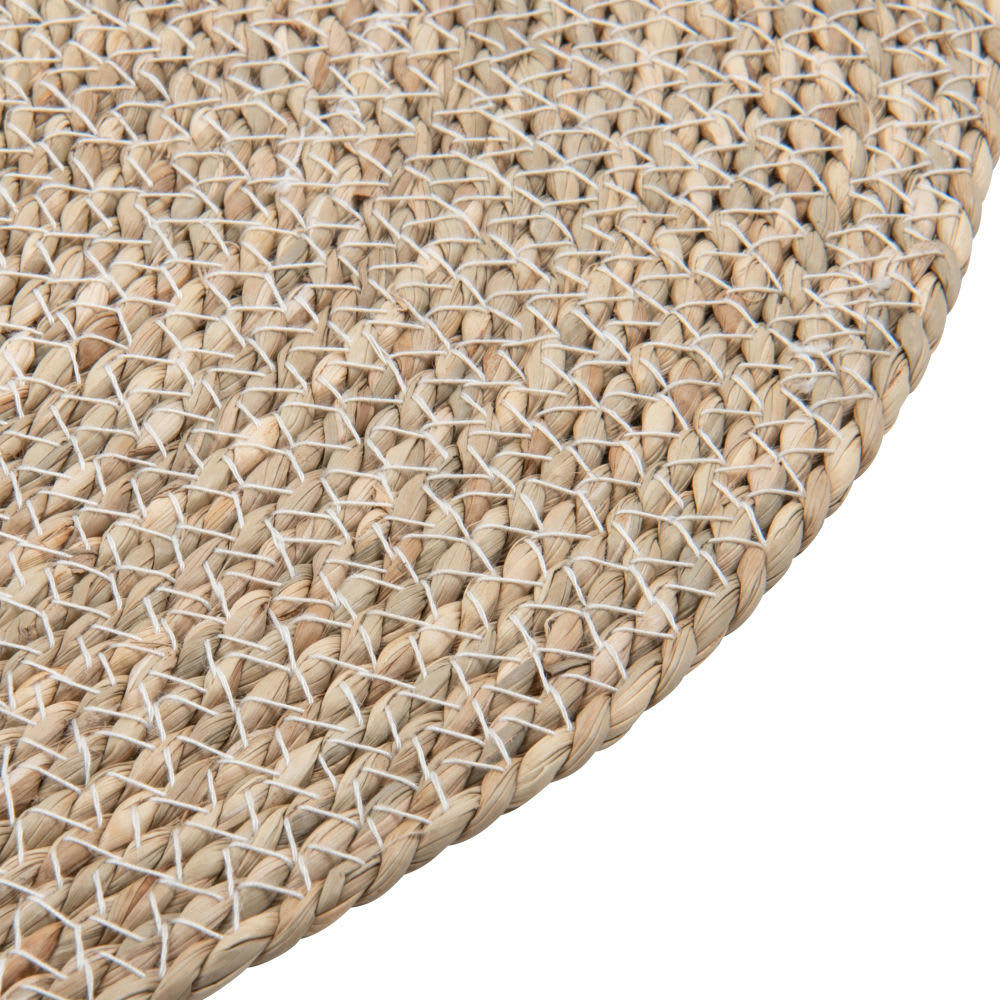 NASSER - Set de table rond en jonc de mer tressé D38