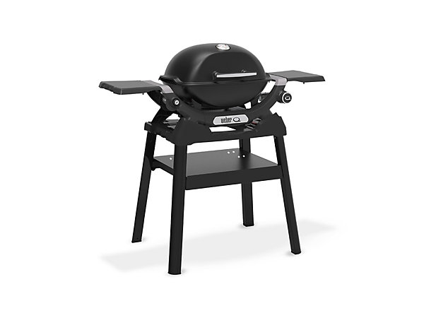 Barbecue à gaz Q 1200N noir avec pied   Housse   Spatule - Weber