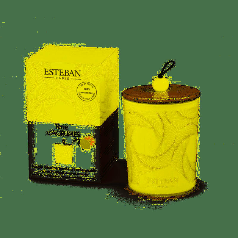 TERRE D'AGRUMES - Bougie déco parfumée rechargeable