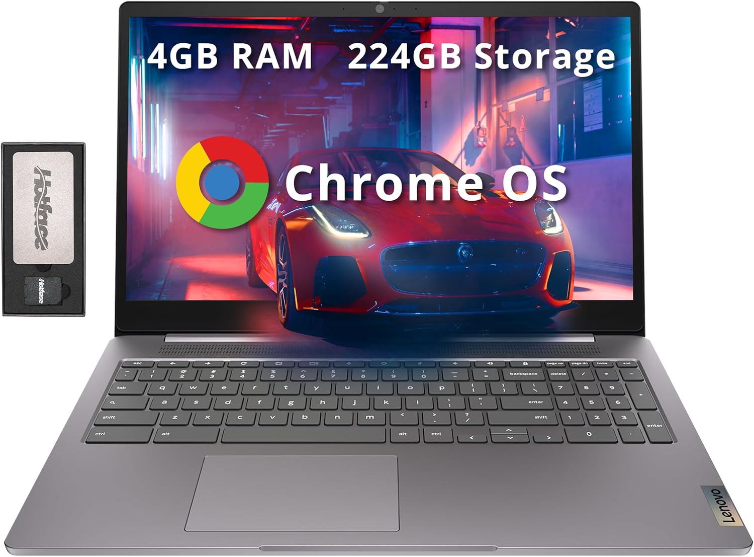 Lenovo Ideapad 3 15.6 FHD Chromebook  Intel Celeron N4500  4GB RAM  224GB Storage (64GB SSD+160GB Docking Station Set)  ‎Intel UHD Graphics  Full Size Keyboard  Chrome OS  Artic Gray