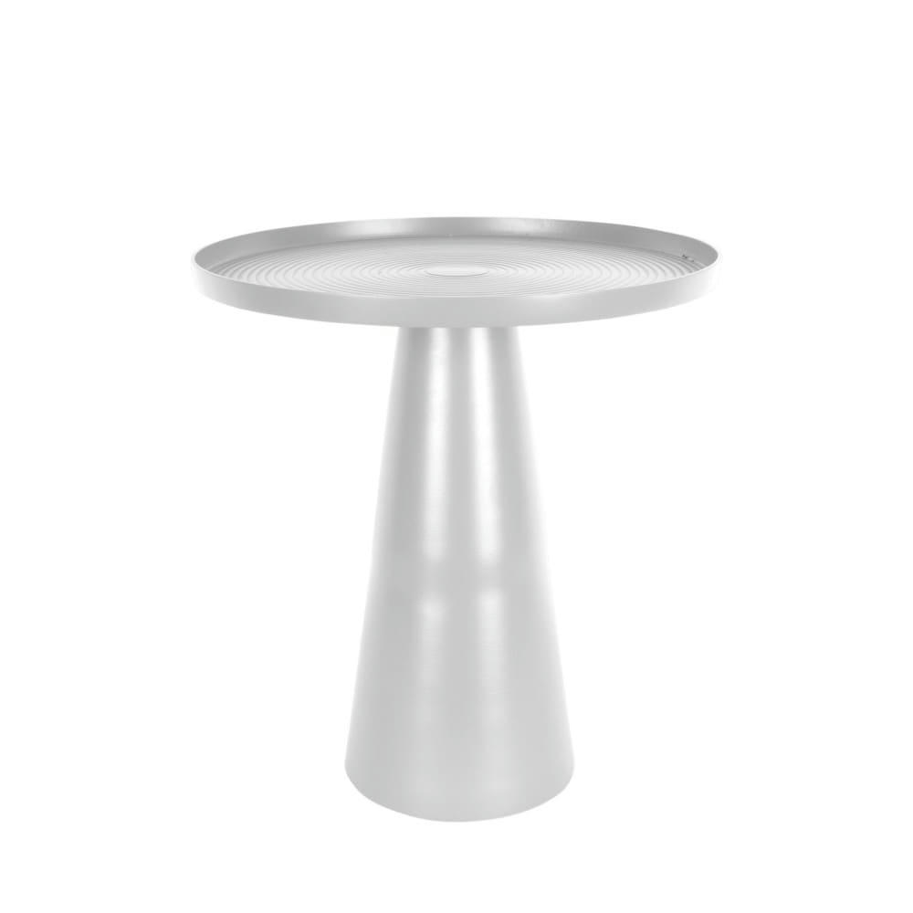 FORCE - Table d'appoint en aluminium D40x43cm ivoire