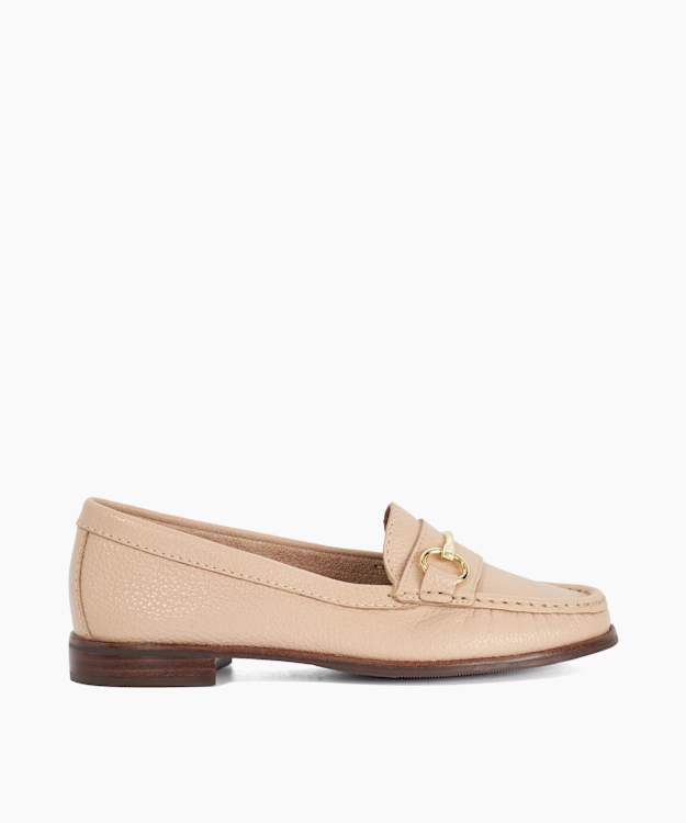Glenny Blush - Wide Fit Snaffle Trim Loafers