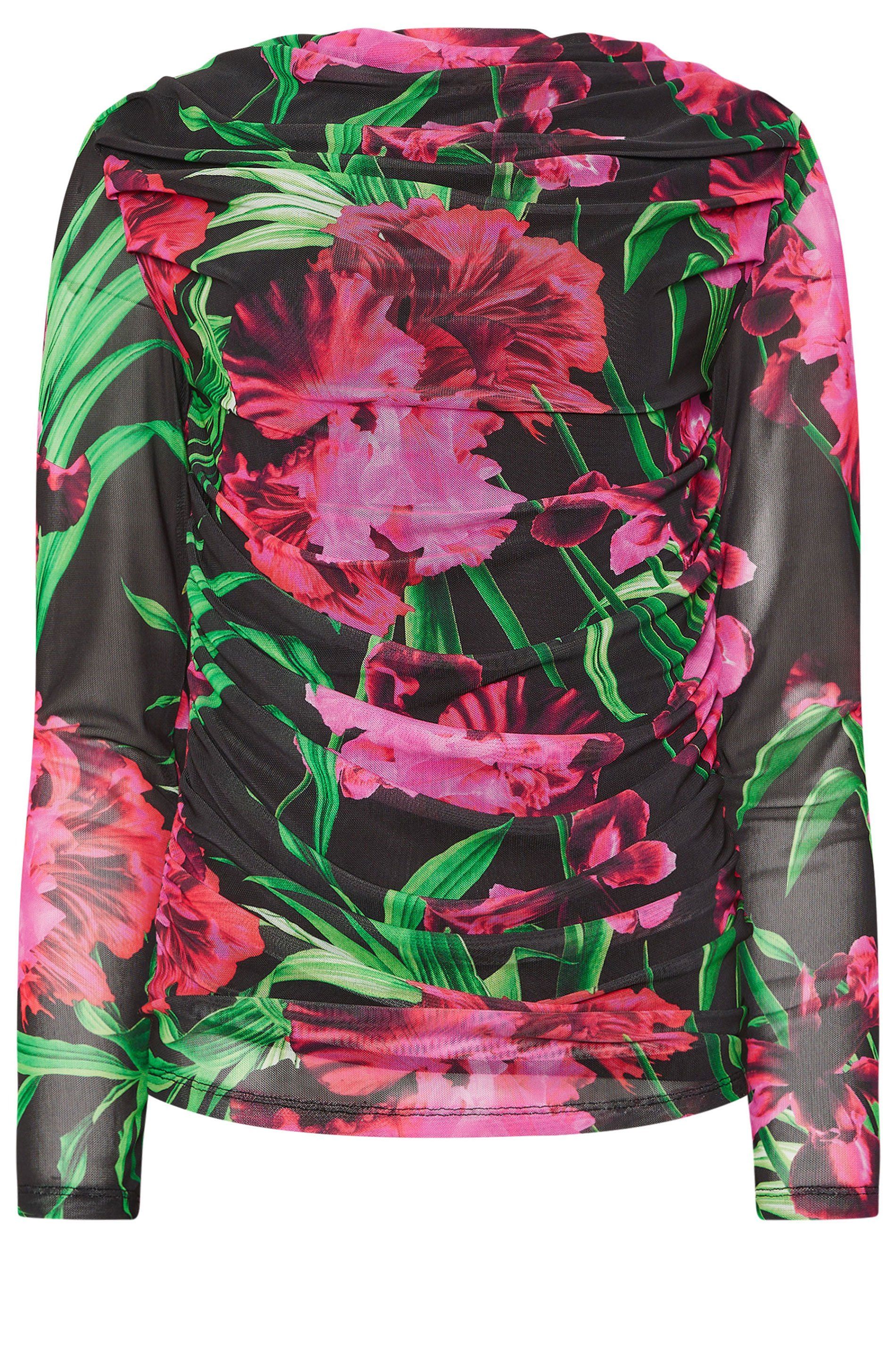 Star by Julien Macdonald Mesh Floral Cowl Neck Top