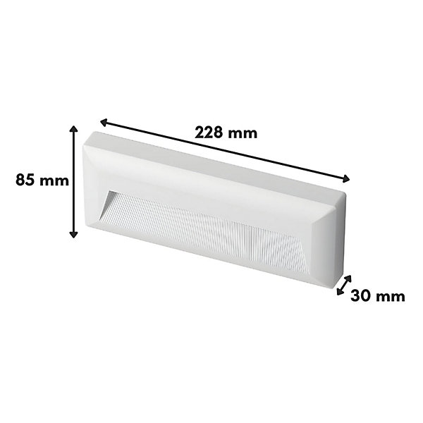 Balise LED Saillie CCT étanche 5W BLANCHE - 3000K/4000K/6500K - SILAMP