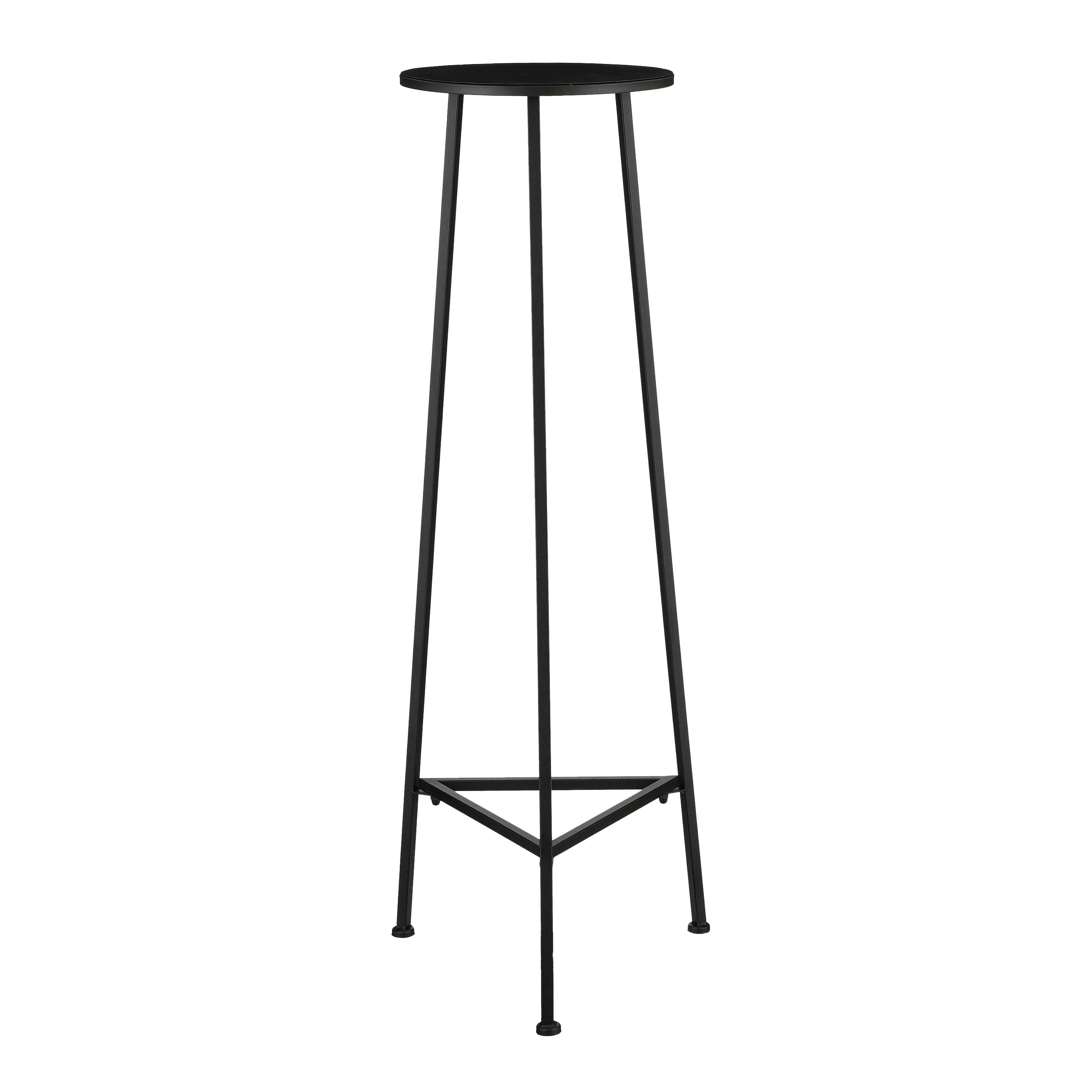 - Table d'appoint en métal noir H120