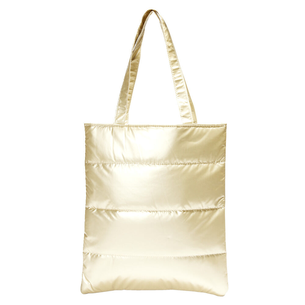 Sac matelassé design doudoune 34x39cm - 3 coloris