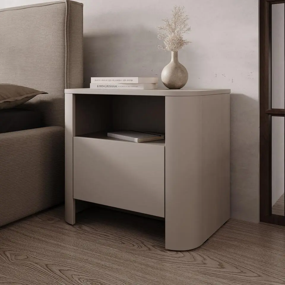 Meubella - Barbados - Nachtkastje - Beige