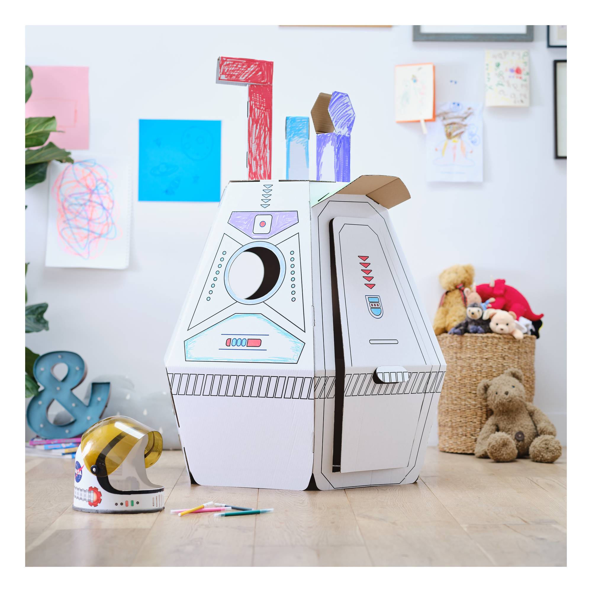 Colour-In Cardboard Rescue Capsule