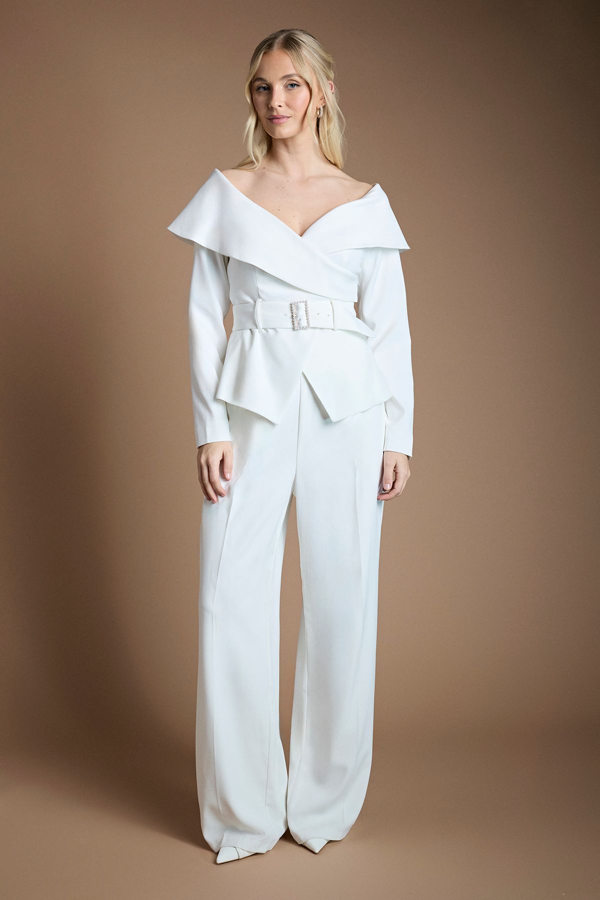 Coast Off The Shoulder Belted Top