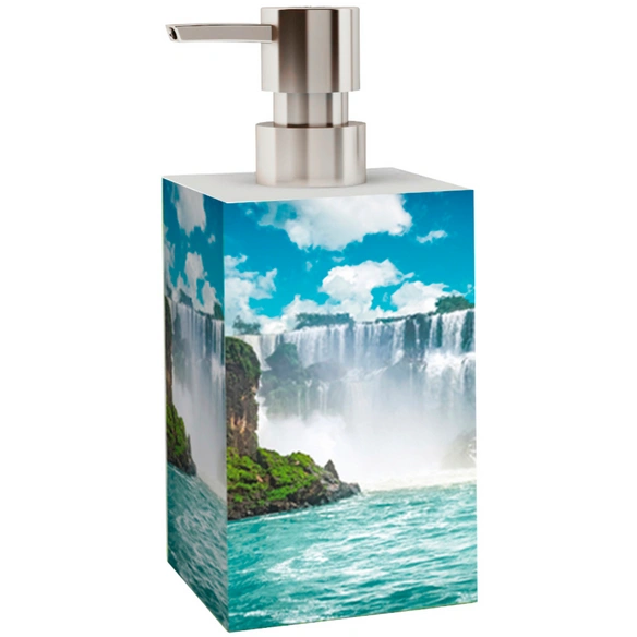 Bad-Accessoire-Set »Wasserfall«, Blau, Rechteckig