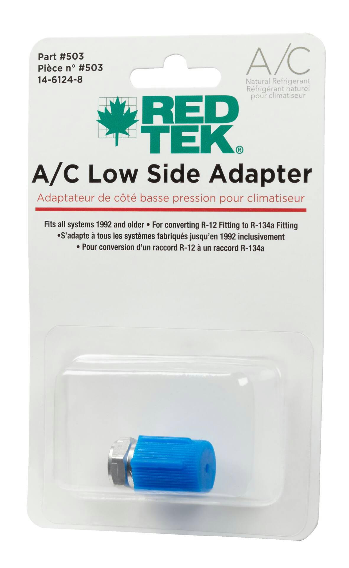 RED TEK R134a A/C Low Side Retrofit Conversion Fitting Adaptor