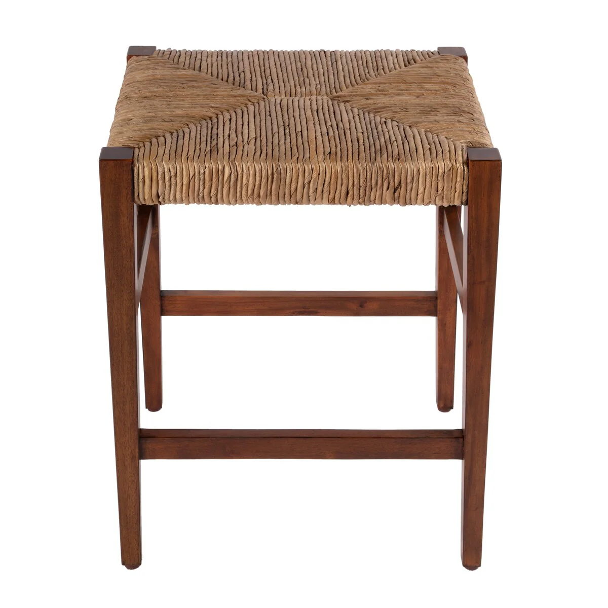 Valencia 24.5 in. Seat Height Woven Backless Counter Stool
