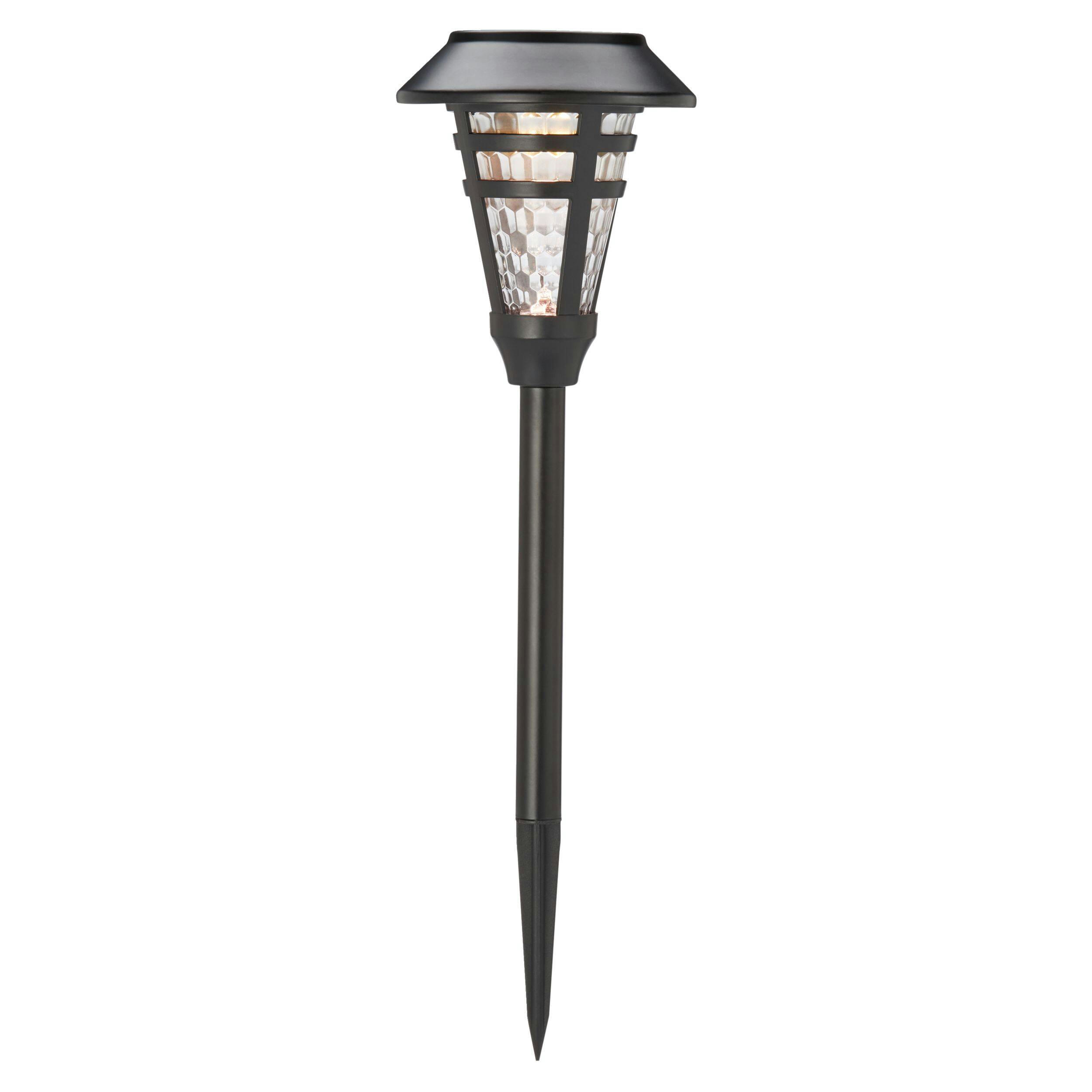 NOMA Outdoor Warm White LED Solar Glass Garden & Pathway Stake Light