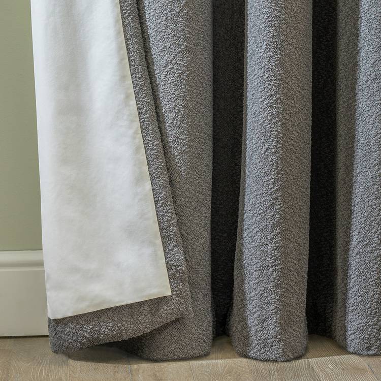 Habitat Blackout Eyelet Curtains - Dark Grey -117x137cm