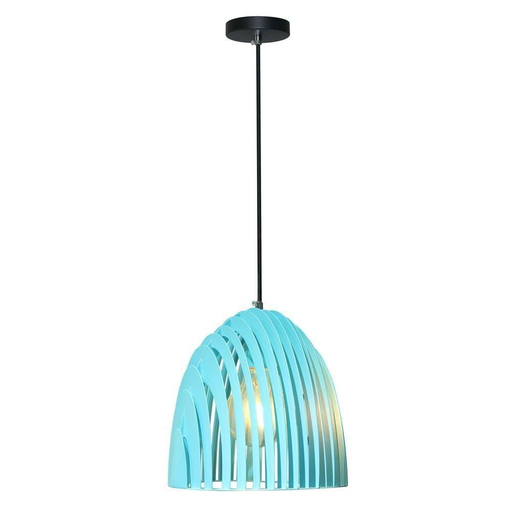Lampa wisząca niebieska Cone 1xE27x60W wym: 100x25x25 cm V-TAC