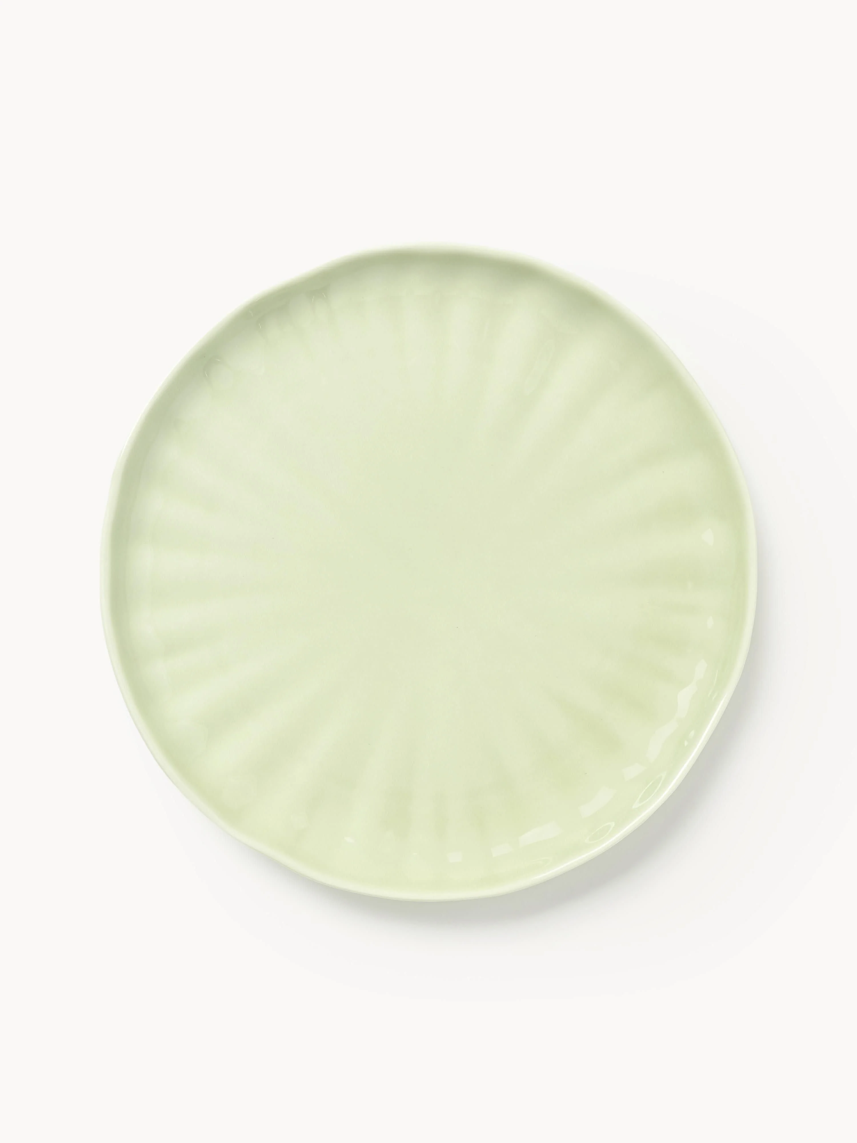 Porzellan-Frühstücksteller Sali mit Relief, 4er-Set