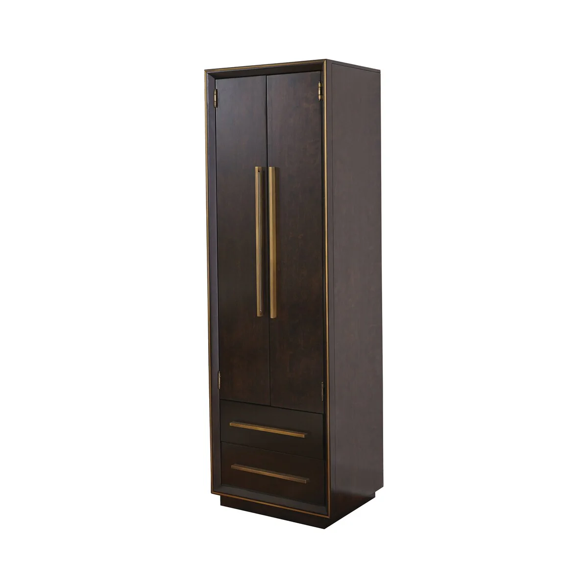 Drea Smoked Peppercorn 2-drawer Shoe Tower