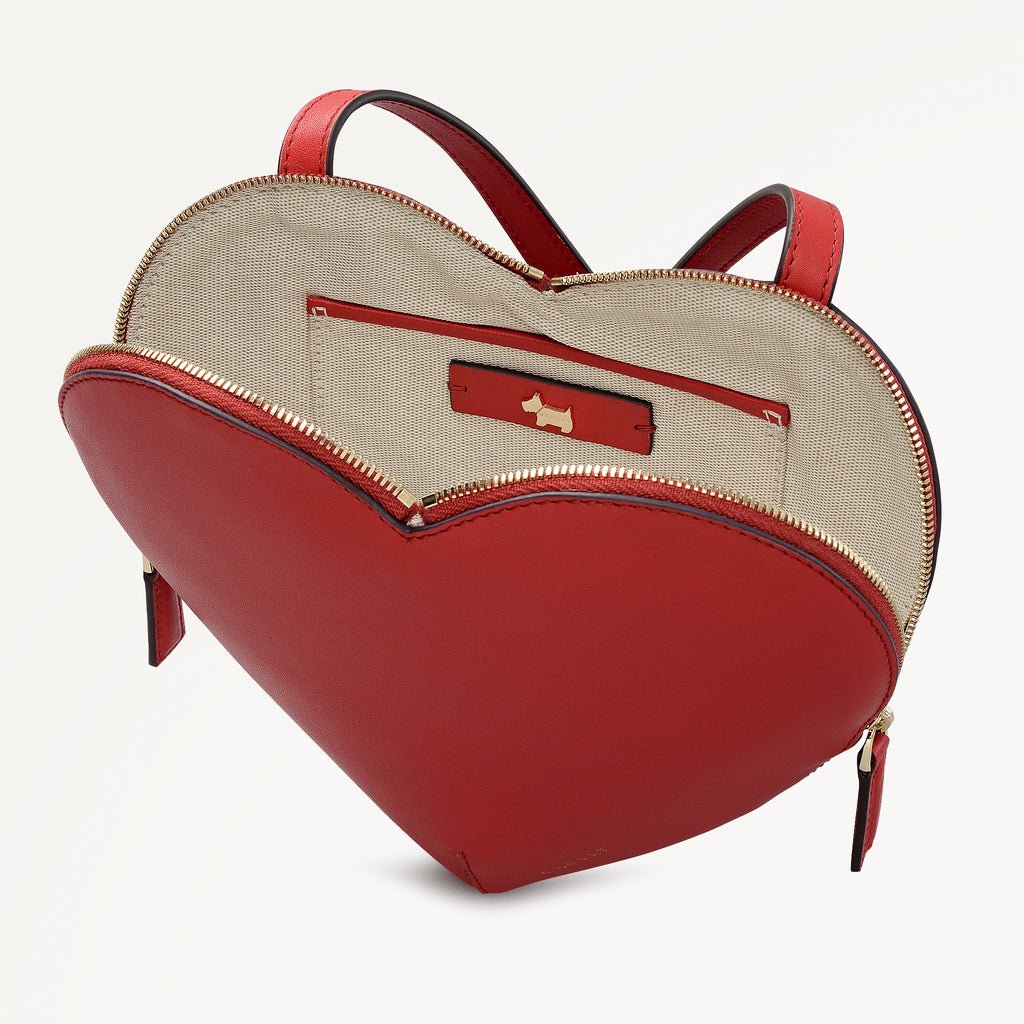 Heart Street - Medium Ziptop Cross Body Bag