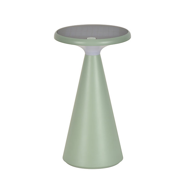 Lampe à poser au sol d'extérieur solaire rechargeable Belem LED intégrée vert 1.6W Corep