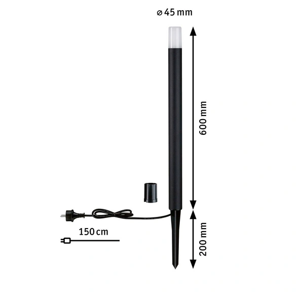 LED-Außenstandleuchte »Flarea«, Ø: 4,5 cm, Aluminium