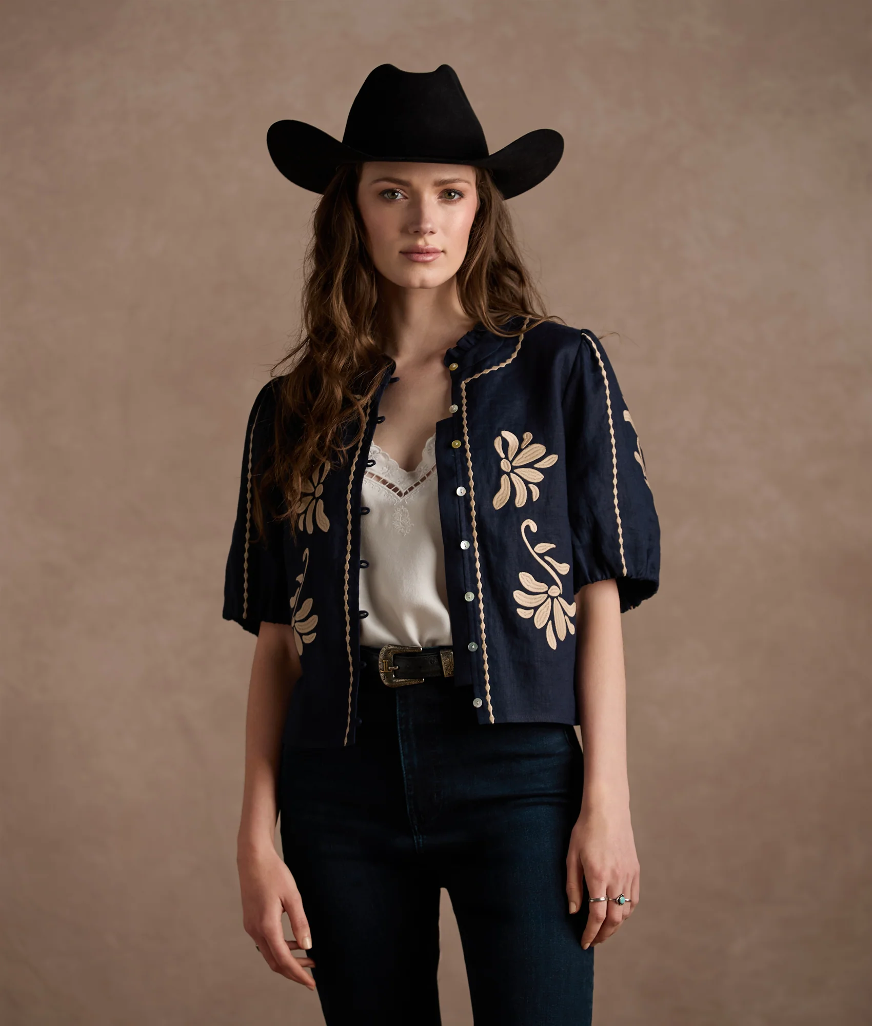 Callahan Blouse - Navy