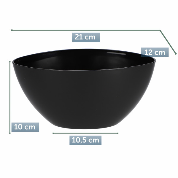 Doniczka Osłonka Donica Połysk Kolory Czarna 21 cm