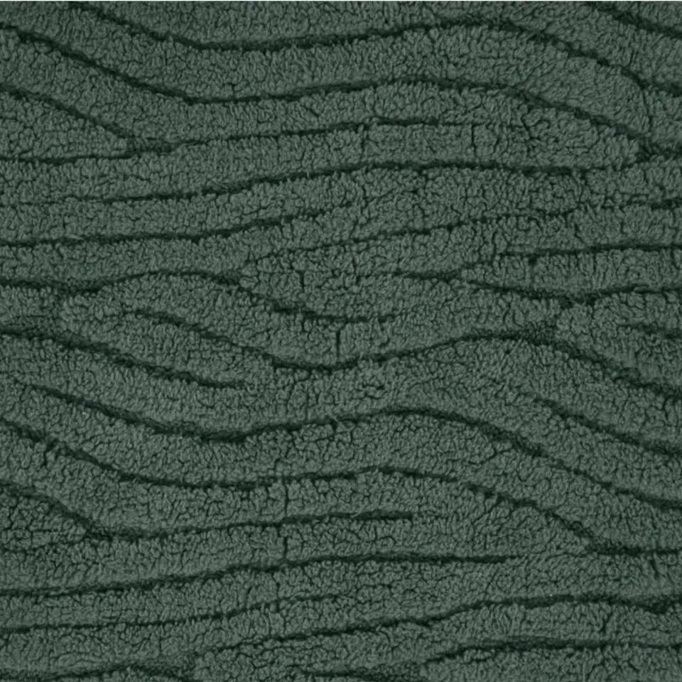 Plaid/bankdeken Columbia - groen - 180 x 220 cm - waves motief