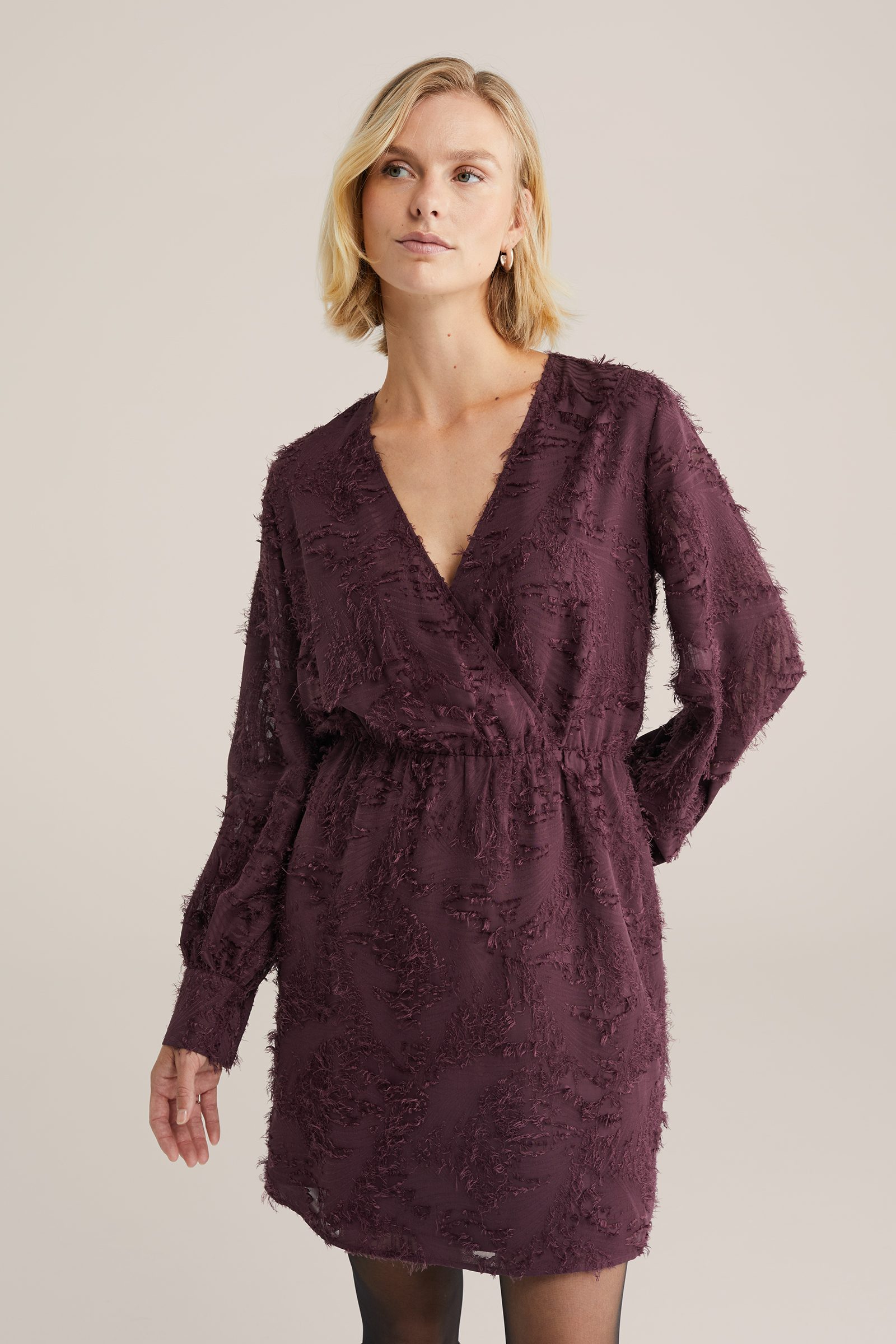 Dames jurk met jacquard