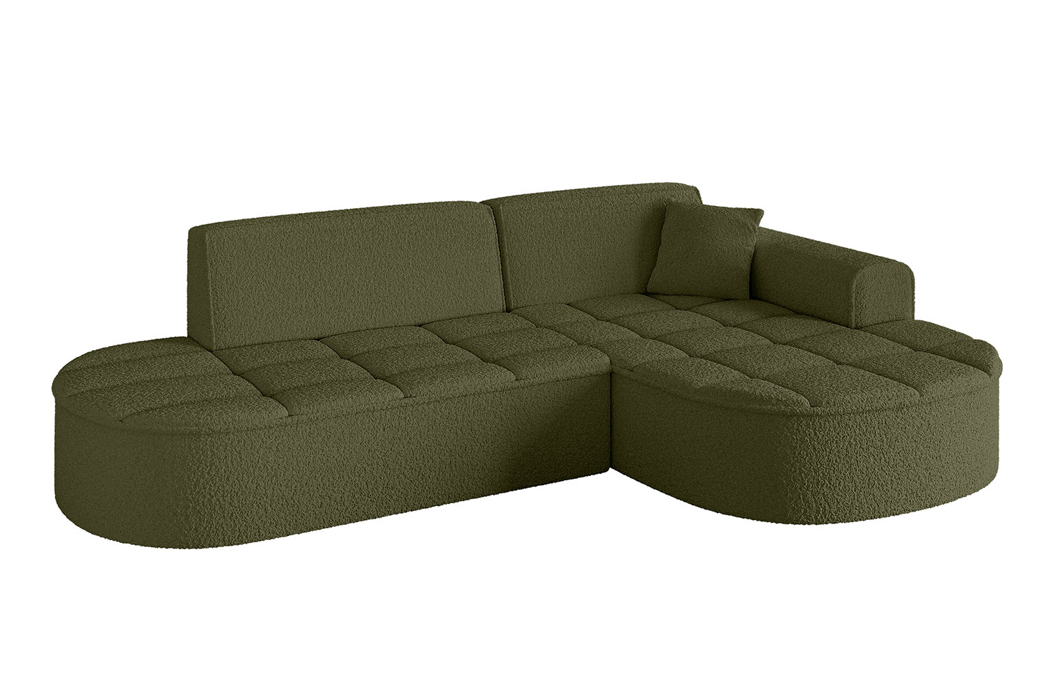Narożnik prawostronny bez funkcji spania TARO-L1 - 243x171x79,5 Zielony