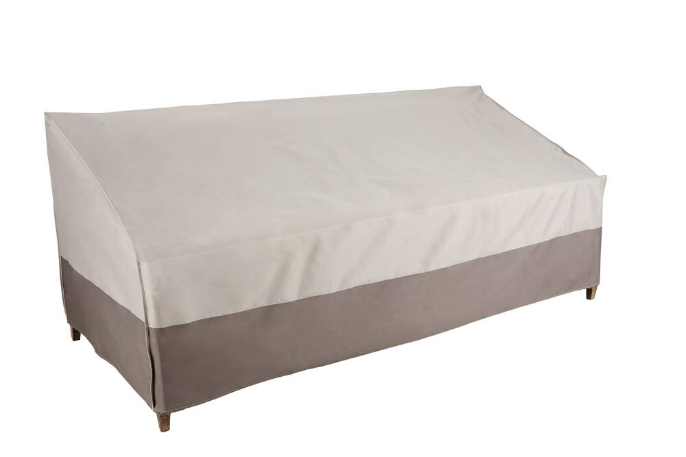TRIPEL Outdoor/Patio Sofa Cover, Water Resistant, UV Protected, Grey, 90x34x35-in