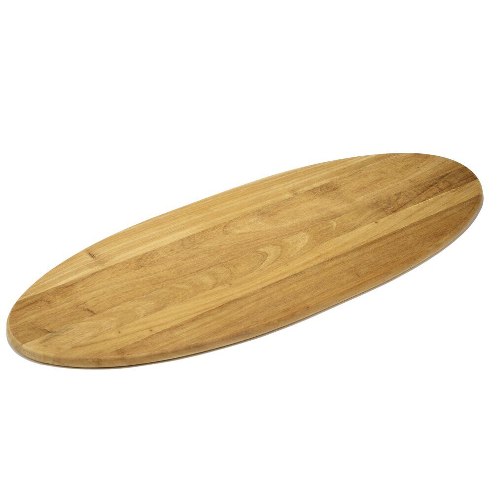 Planche de présentation en bois ovale 26x65cm