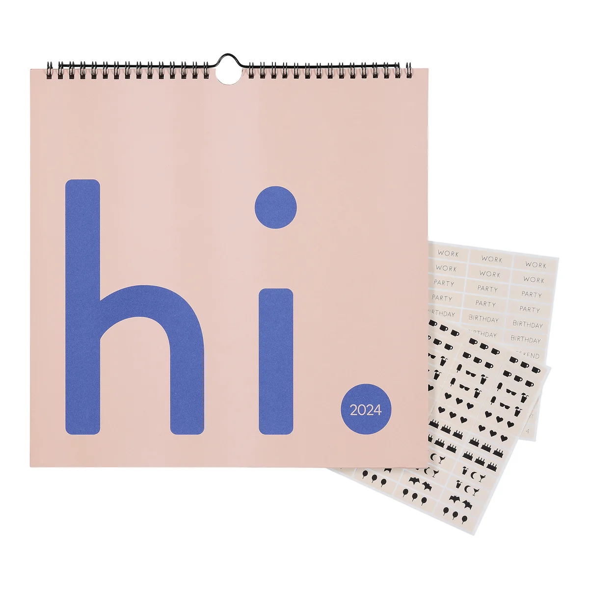 Design Letters - Wandkalender, Monatsplaner, lavendel