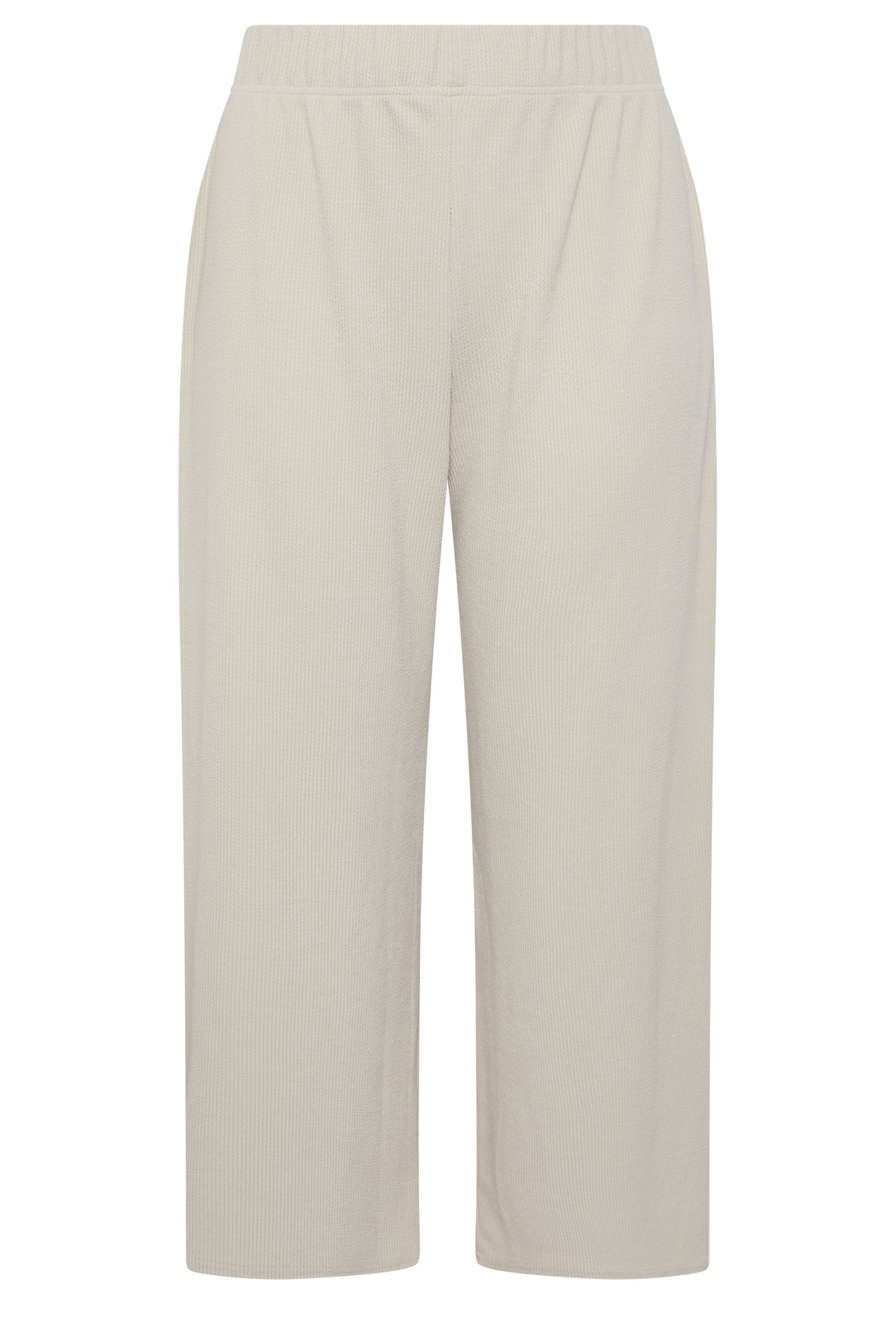 Yours Crinkle Wide Leg Trousers