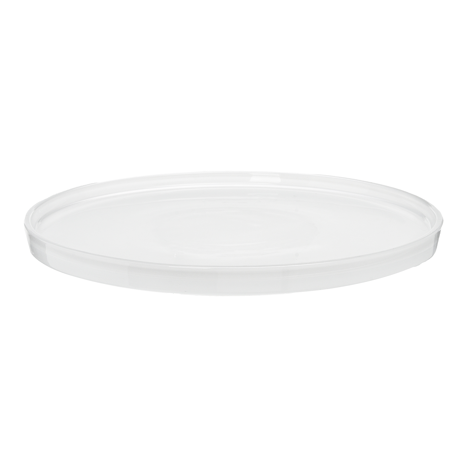 Glas-Deko-Platte Weiß, ⌀ 29 cm, H 20 mm