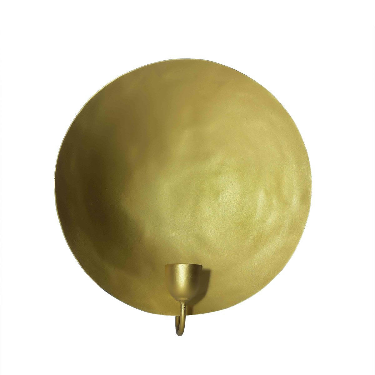 - Bougeoir mural fond rond en métal