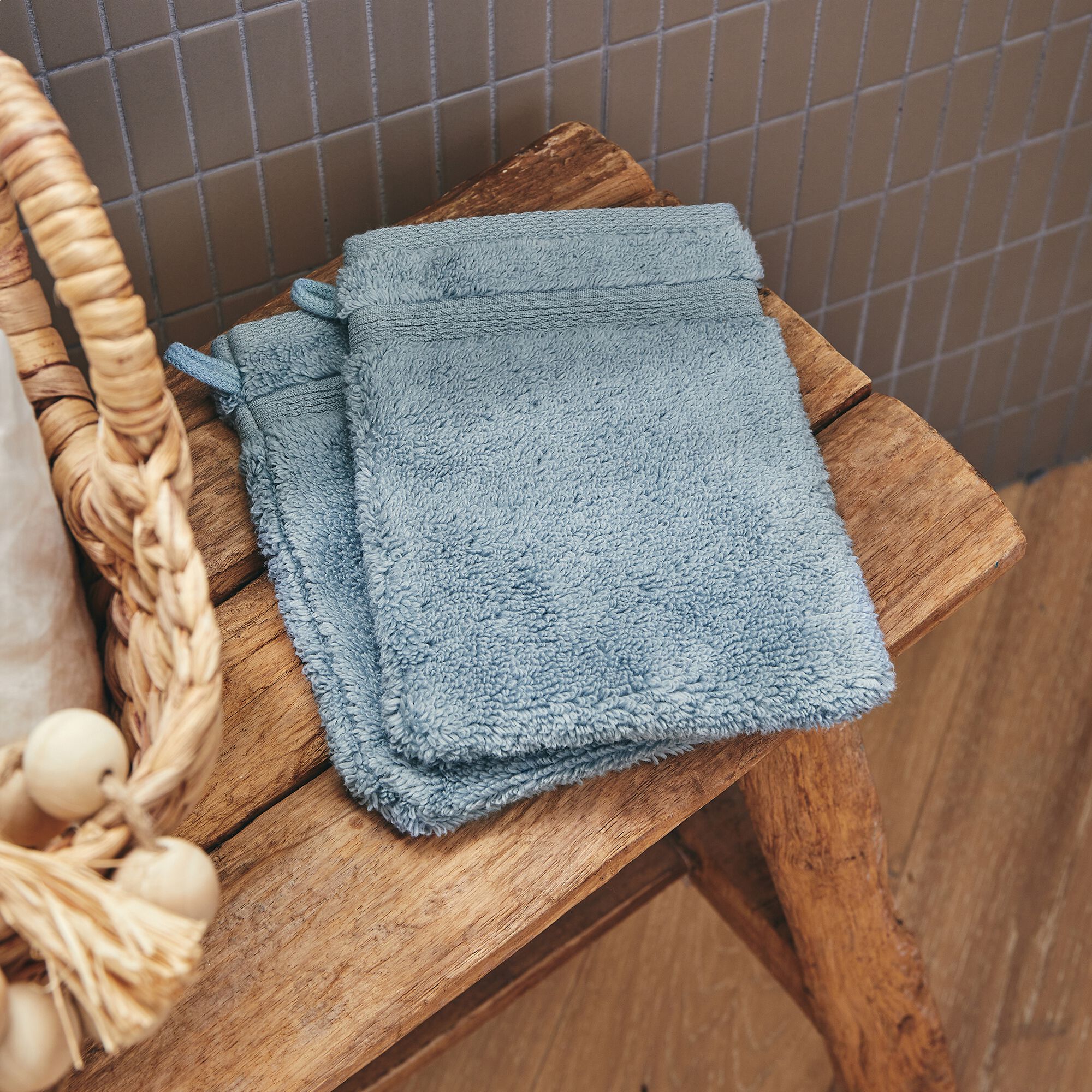 NOUN - Linge de toilette - bleu autan