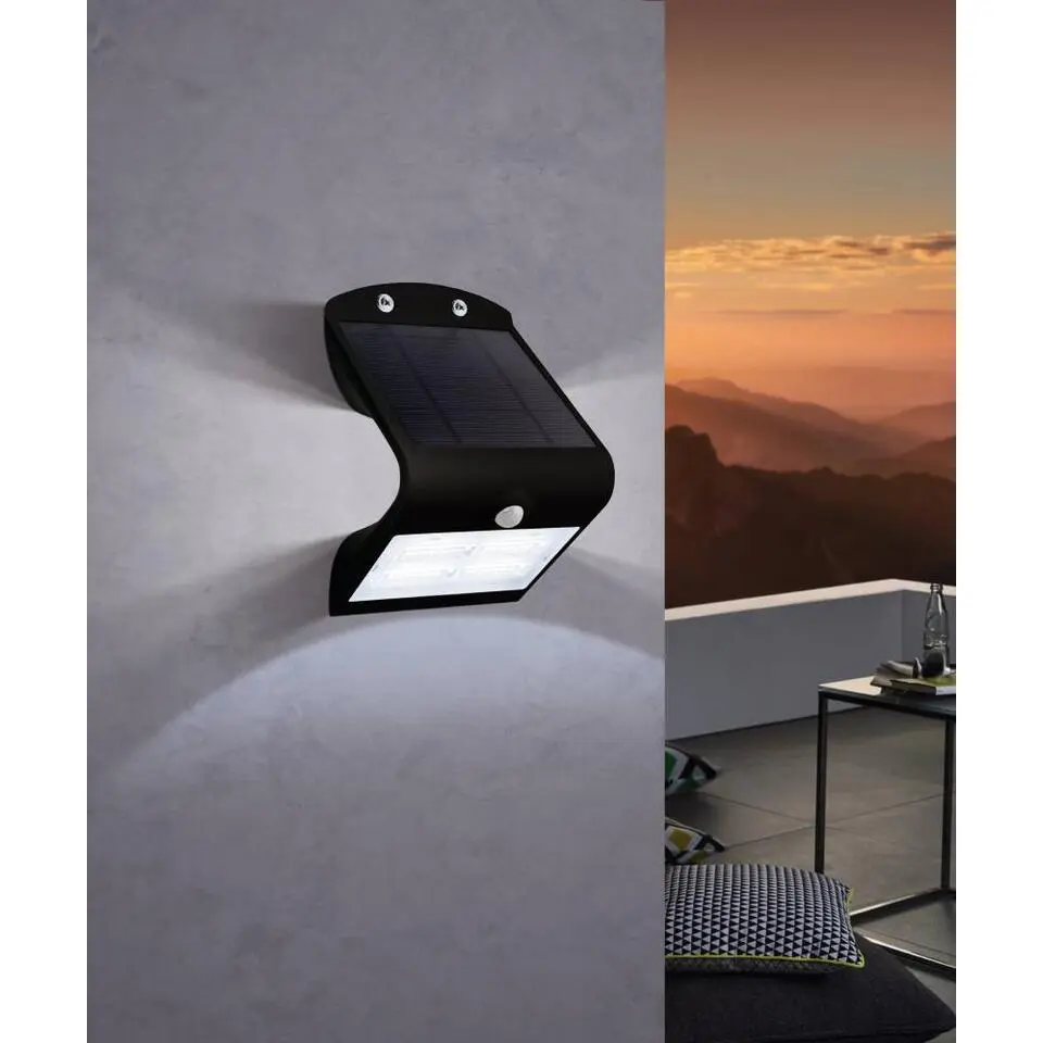 EGLO Lamozzo Wandlamp - LED - 14 cm - Zwart