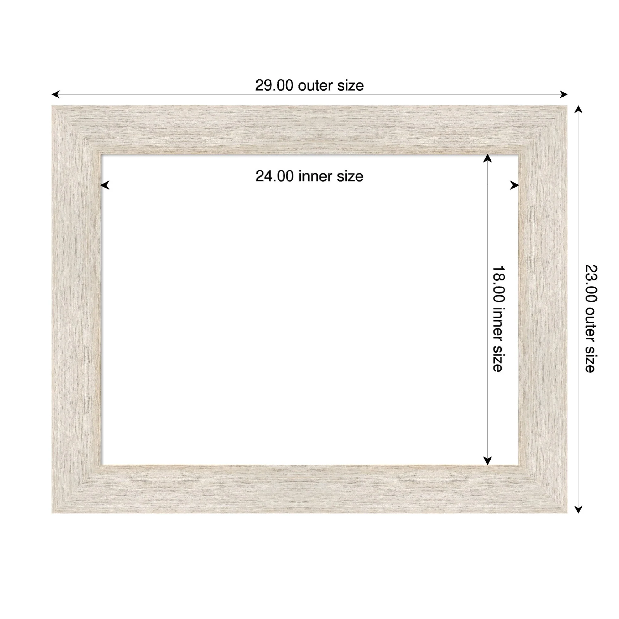 Amanti Art Hardwood Chocolate Framed Dry Erase Magnetic Board
