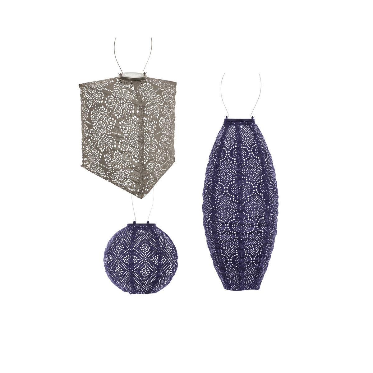 Lumiz solar lampion - florence set - 3 stuks