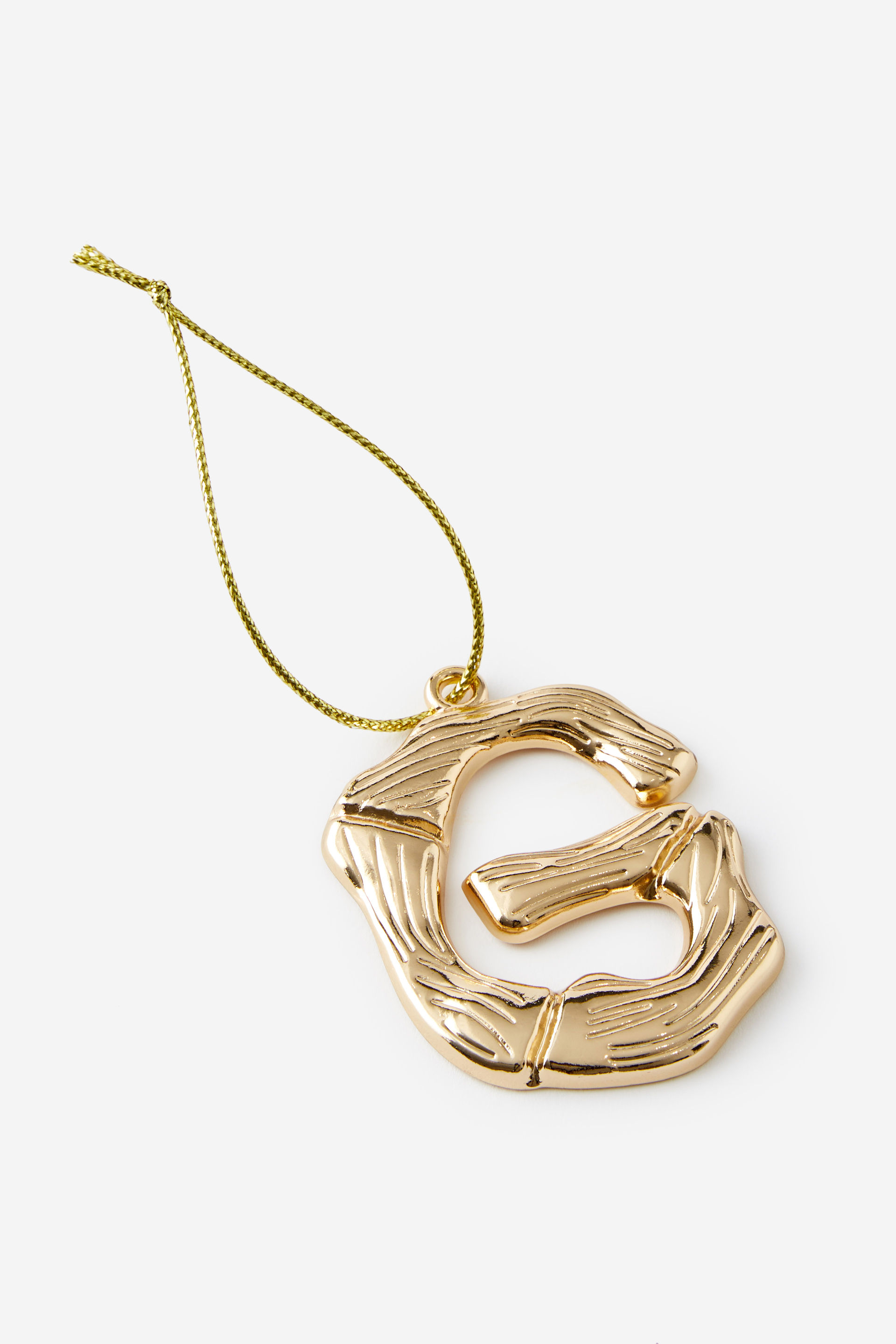Metal Alphabet Christmas Ornament