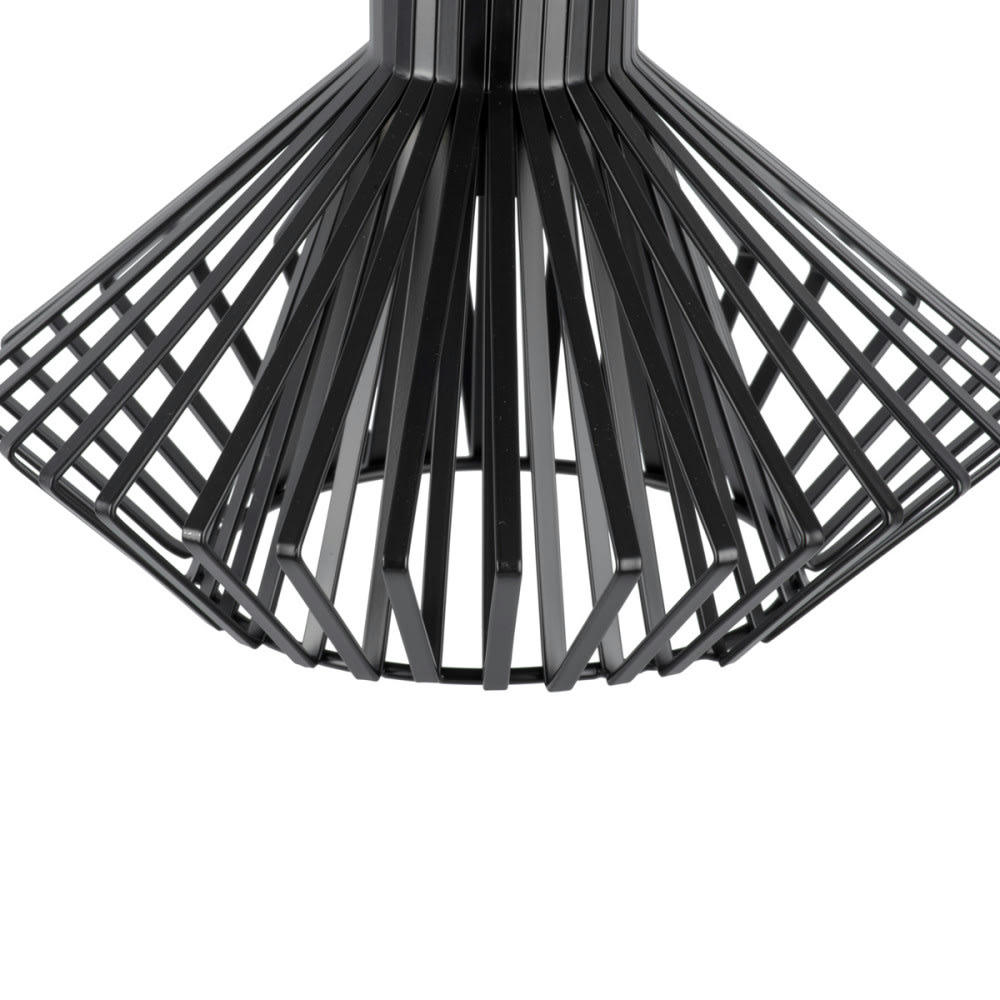 - Suspension en métal noir diam 25x18cm