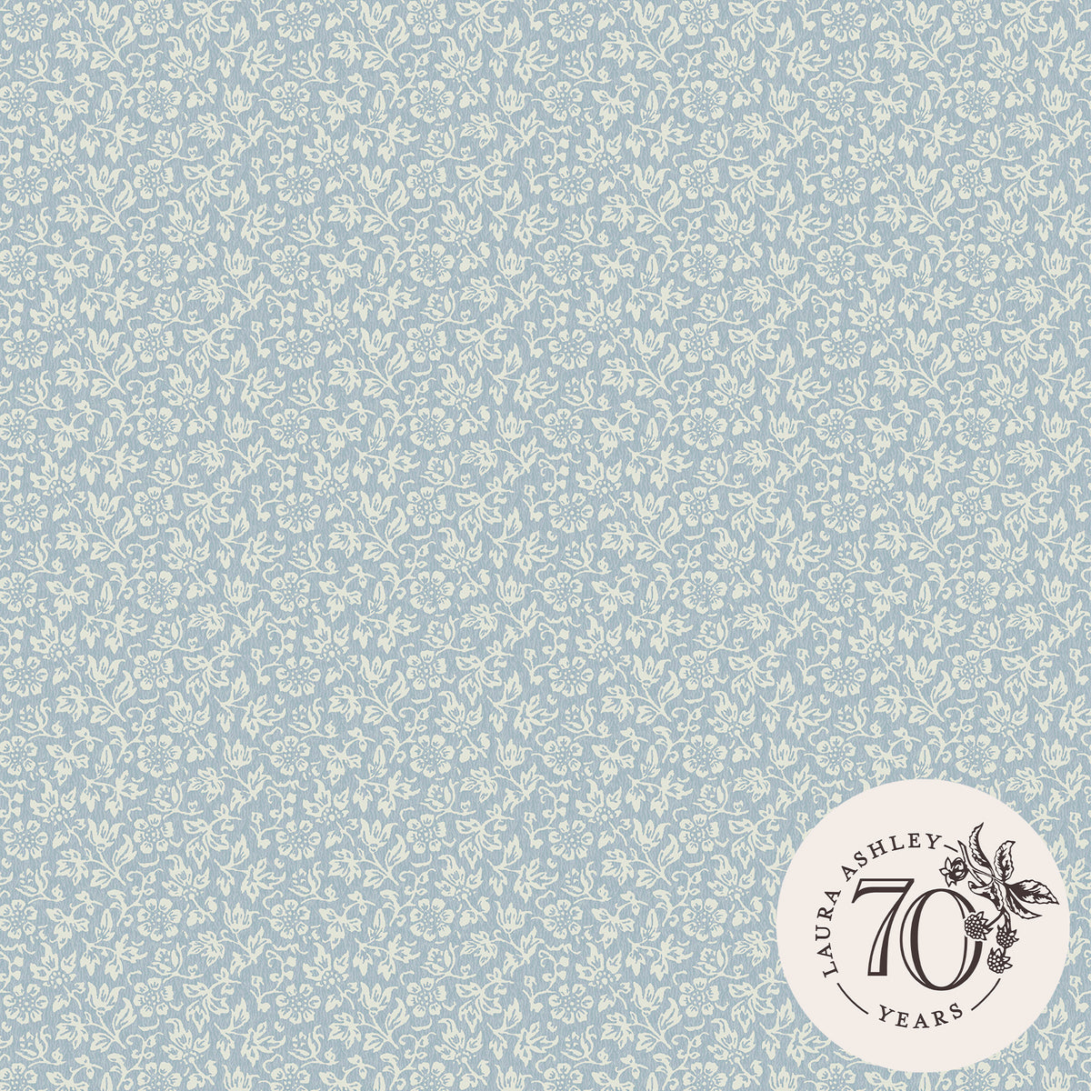 Laura Ashley Vliesbehang Sweet Alyssum Pale Seaspray Blauw
