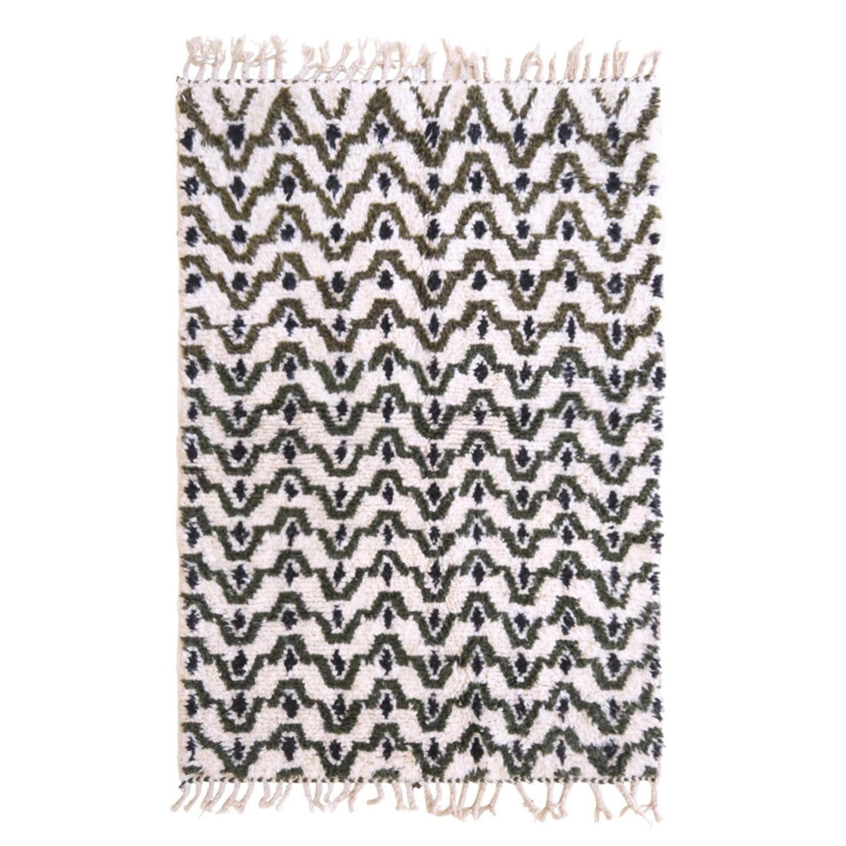 AFK Living vloerkleed Berber - handgemaakt - Wol - 140 cm x 200 cm